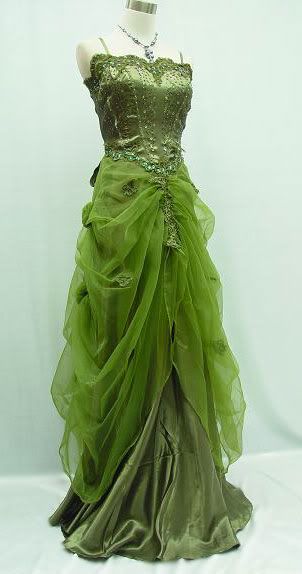 Pretty Ball Gown Spaghetti Straps Green Tulle Ruffles Long Prom Dress Evening Dresses C3723