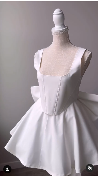 Robe de soirée en Satin blanc, jolie ligne A, bretelles, robes de soirée, C379