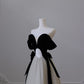 Pretty Ball Gown Off The Shoulder Black Velvet Long Prom Dresses Party Evening Dress C3798