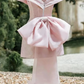 Amazing Strapless V-Neck Pleats Bow-Knot Mini Homecoming Party Dress C392