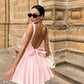 Backless Mini Gown Dress Sexy Homecoming Dress Birthday Outfits C407