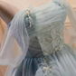 Robe de bal élégante, épaules dénudées, en Tulle, robe de soirée en dentelle, robes de bal, C437