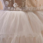 Elegant Ball Gown Strapless Tulle Party Dress White Homecoming Dresses C444