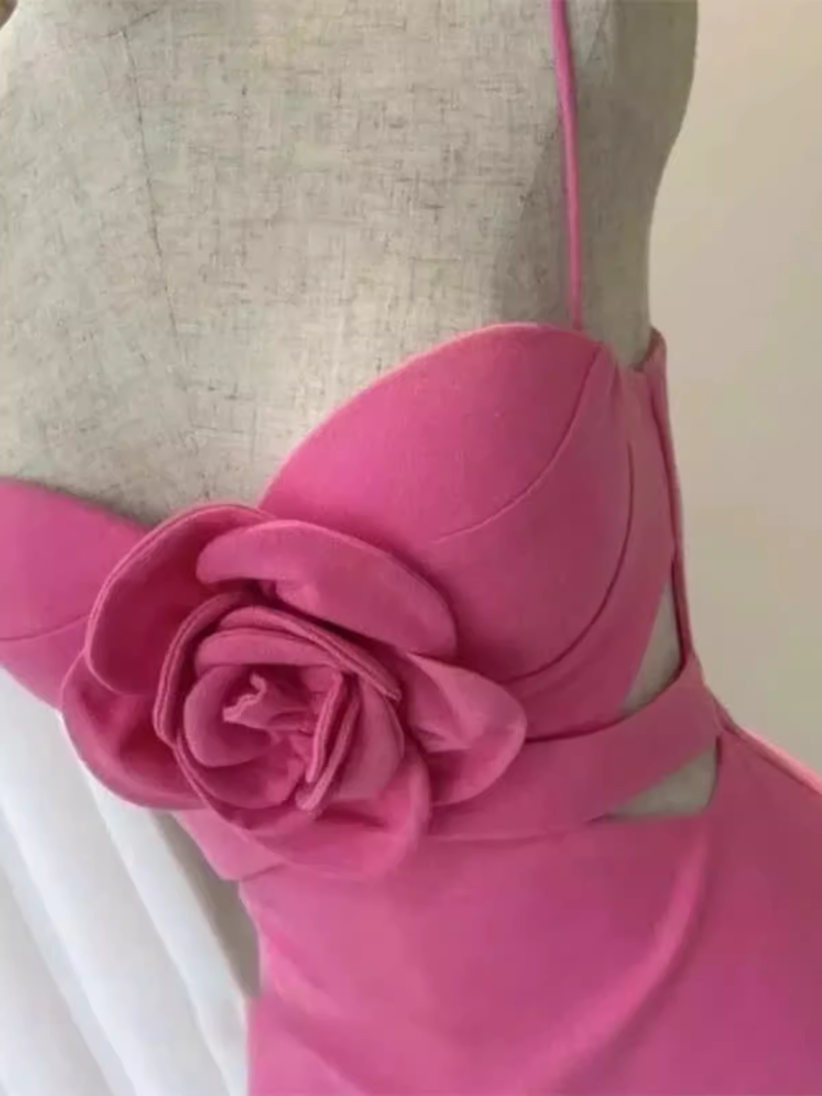 Robe d'anniversaire rose élégante, ligne A, bretelles, robes de soirée courtes, C446