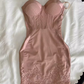 Simple Sheath Straps Short Birthday Dress Pink Homecoming Dresses C465