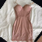 Simple Sheath Straps Short Birthday Dress Pink Homecoming Dresses C465