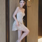 Elegant A Line Spaghetti Straps Tulle 18th Birthday Dress Short Homecoming Dresses C541