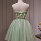 Elegant A Line Mint Green Birthday Outfits Tulle Homecoming Dresses C547