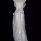 Vintage Mermaid Straps Sleeveless White Long Prom Dresses C84