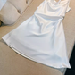 Simple A Line Straps White Homecoming Dress 21st Birthday Outfit C976