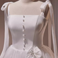 A Line Straps White Tulle Homecoming Dress 18th Birthday Outfits C984