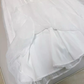 Simple A line High Neckline Tulle White Prom Dress C996