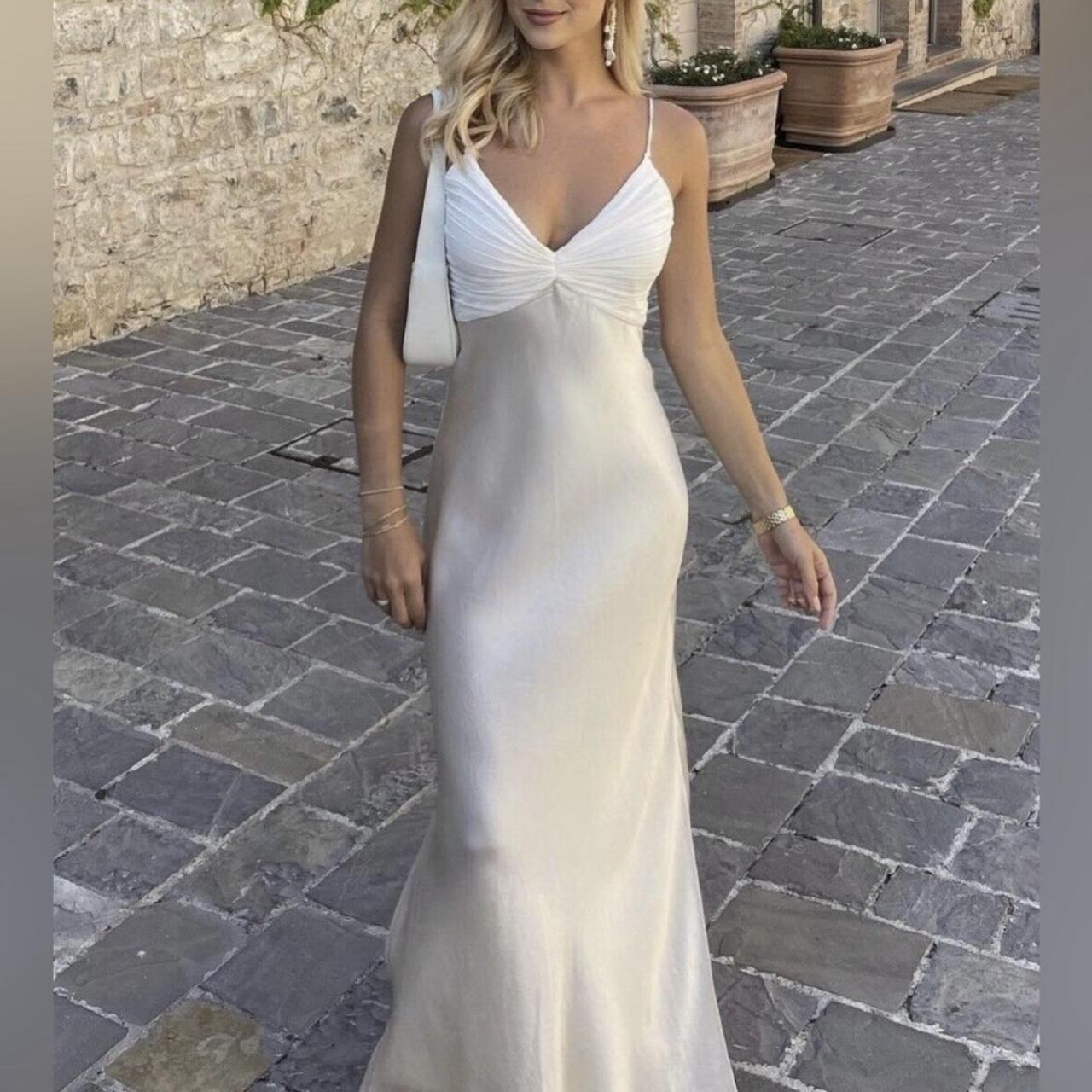 Robe de bal longue sirène modeste à bretelles spaghetti D019