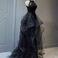 Sparkly Mermaid Sequin Black Long Prom Dress B167