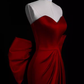 Robes de bal longues rouges sexy sirène D065