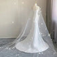 Fairytale White Satin Wedding Dress Mermaid Maxi Dresses for Bride C310