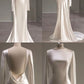 Fairytale With Long Sleeves And Open Back Satin Wedding Dress C311