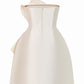 Simple Sheath Strapless Ivory Satin Homecoming Dress C402